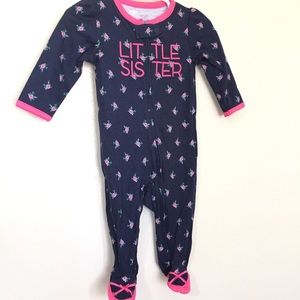 Carter’s ‘Little Sister’ Footed Sleeper Sz 6m
